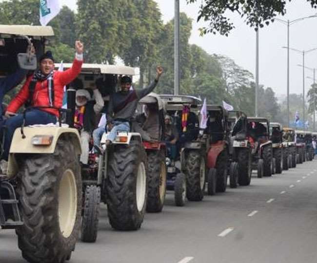 किसानों ने 26 जनवरी को देश की राजधानी दिल्ली में ट्रैक्टर मार्च निकालने का ऐलान किया 1 06 01 2021 tractor march
