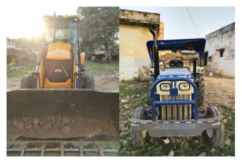 अवैध खनन व परिवहन में संलिप्त 01 ट्रैक्टर व 01 JCB को सीज किया गया 3 29