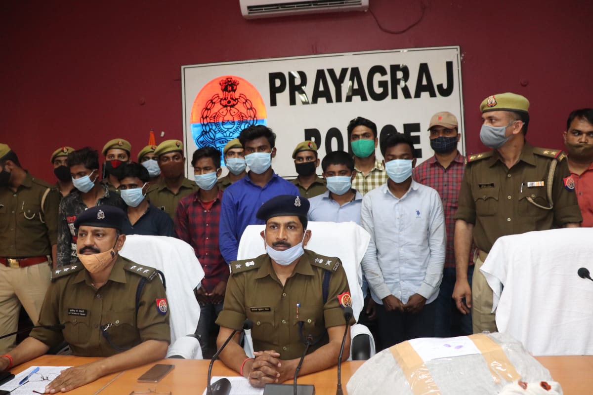 प्रयागराज: अन्तर्राज्यीय टप्पेबाज गैंग के 07 सदस्य गिरफ्तार 1 55