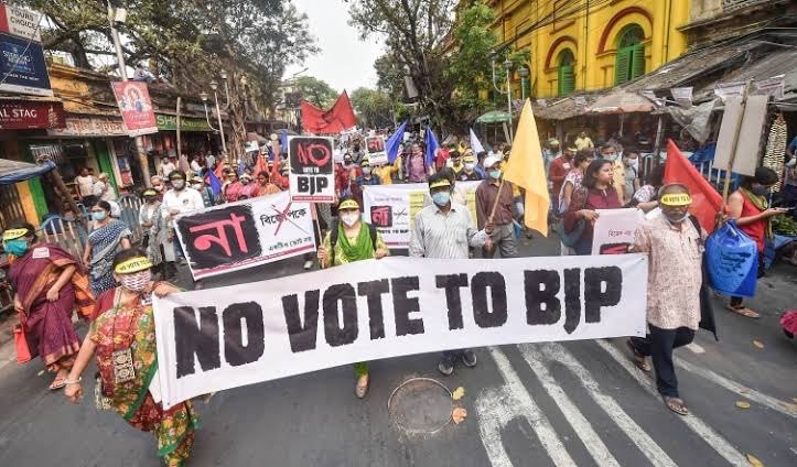 ‘No Vote to BJP’ rally in West Bengal टॉप सोशल ट्रेंड 3 ‘No Vote to BJP rally in West Bengal