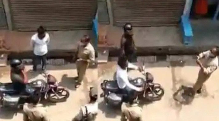 UP , बहराइच पुलिस के एक अजब-गजब कारनामे का वीडियो हुआ वायरल , 5 Screenshot 20210512 082310