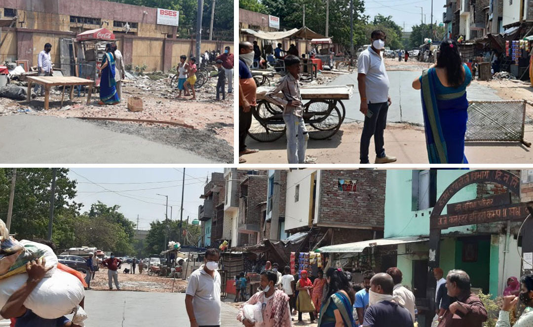 हसनपुर के इंद्रा कैंप कॉलोनी में सड़क निर्माण का काम शुरू हो गया है.(Aparna Goel निगम पार्षद) 3 24 1