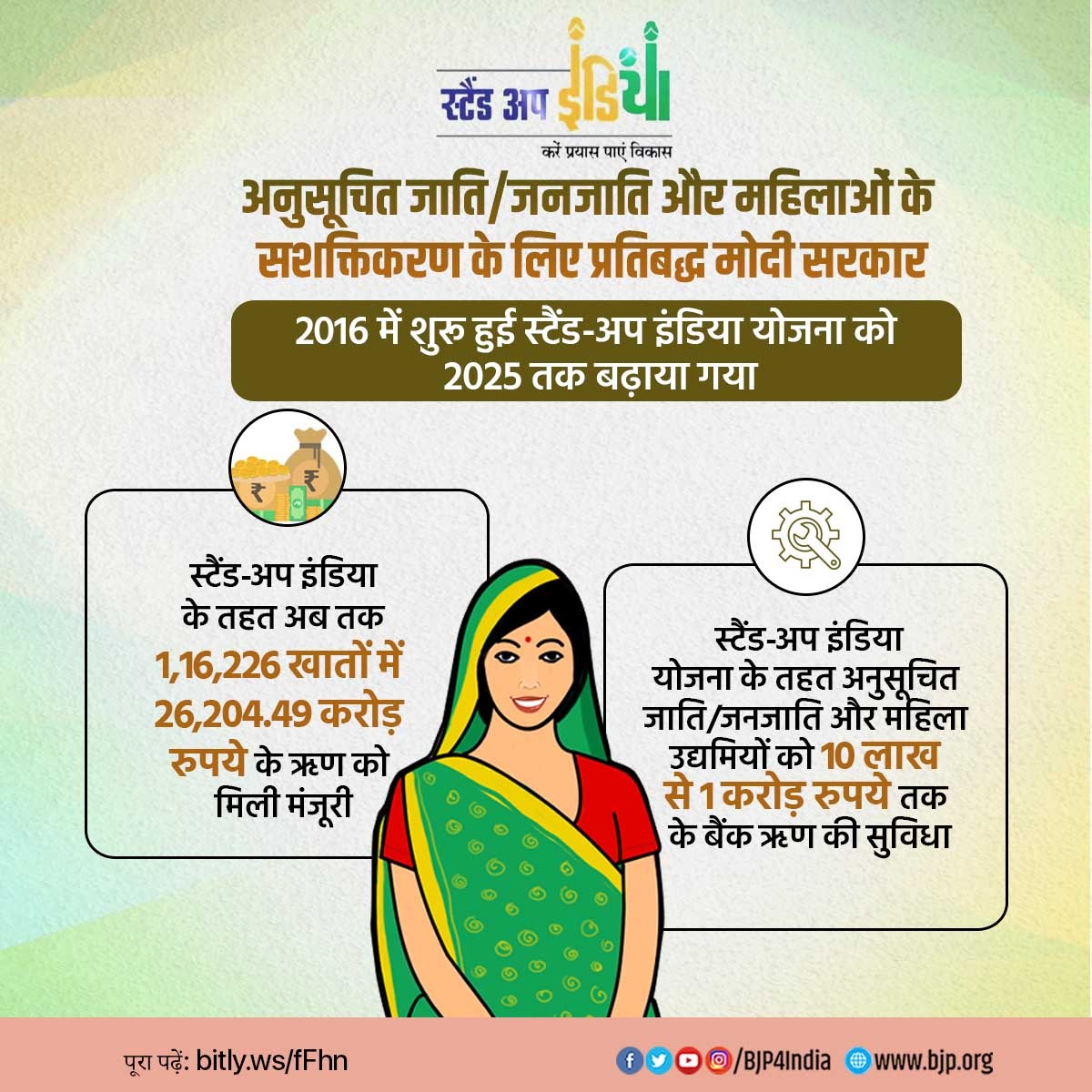 BJP Modi Government SC ST and Women अनुसूचित जाति/जनजाति और महिलाओं के सशक्तिकरण के लिए प्रतिबद्ध मोदी सरकार - BJP 5 Stand up India