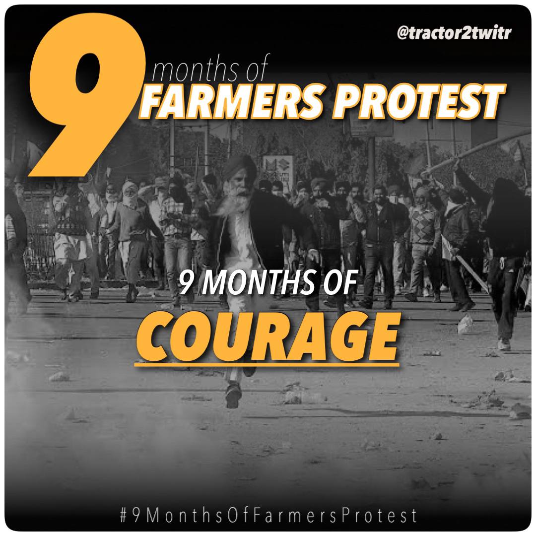 #9MonthsOfFarmersProtest: 9 Months Of Farmers Protest Trending on Twitter 2 9MonthsOfFarmersProtest