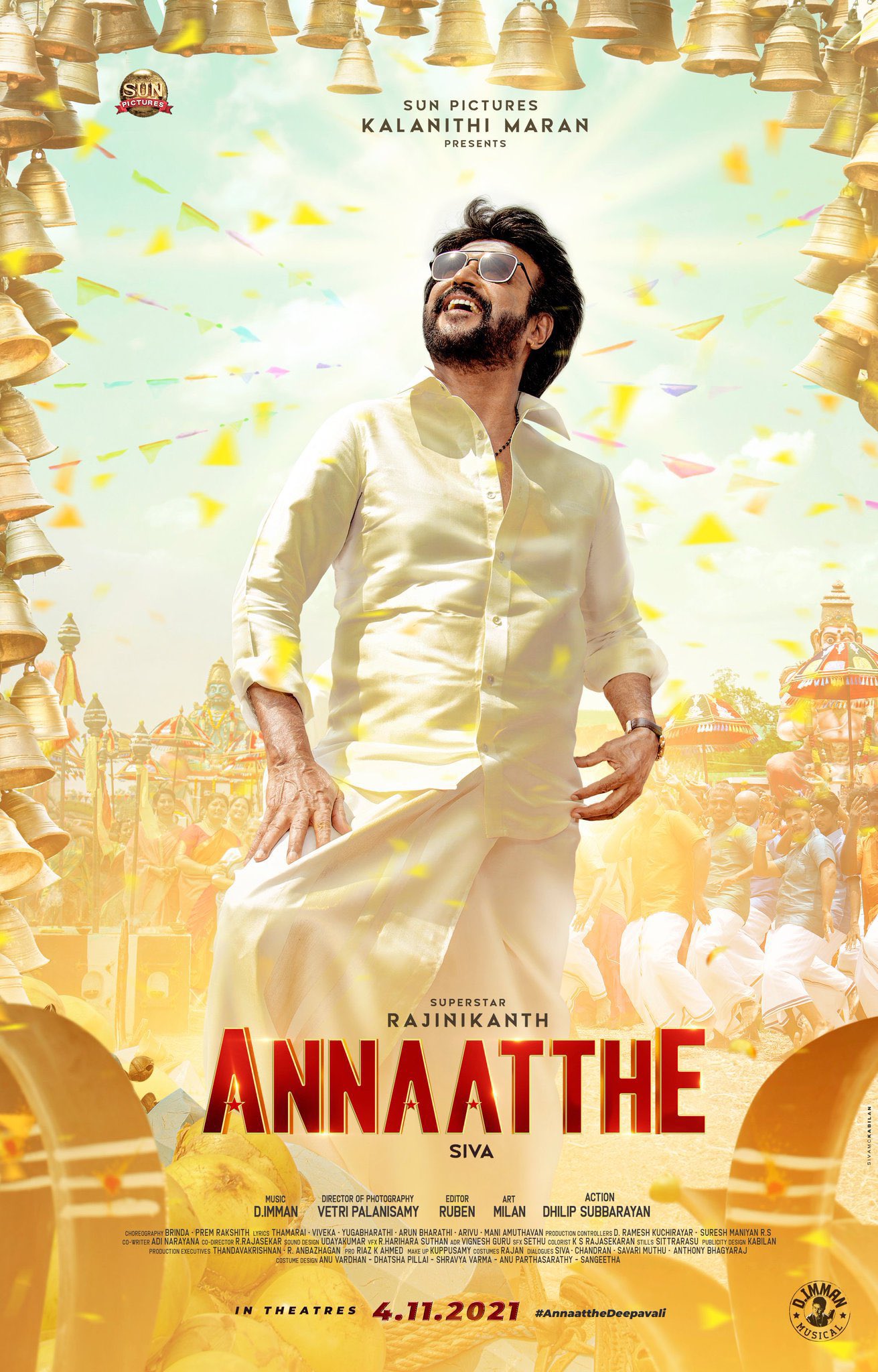 Entertainment: The first look of Annaatthe is here 1 E 5tSJZVkAwFyfU