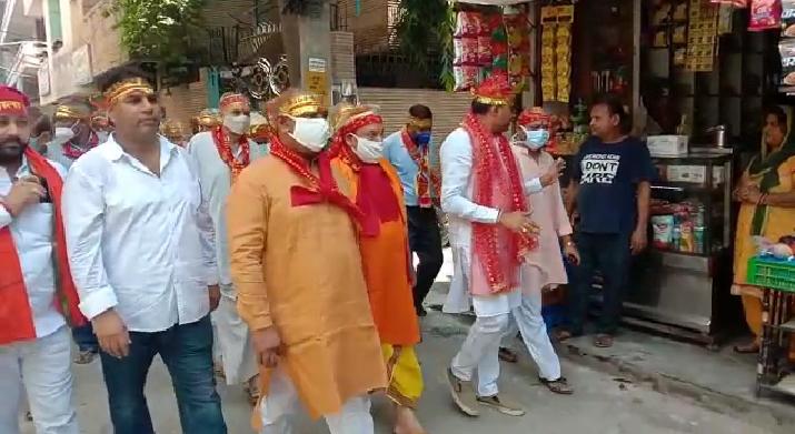 श्री महागौरी मंदिर वाली गली की सड़क का नाम श्री शंकराचार्य मार्ग से तय होना निश्चित हुआ है - Manoj Tyagi AAP 2 WhatsApp Image 2021 09 15 at 11.39.08 AM