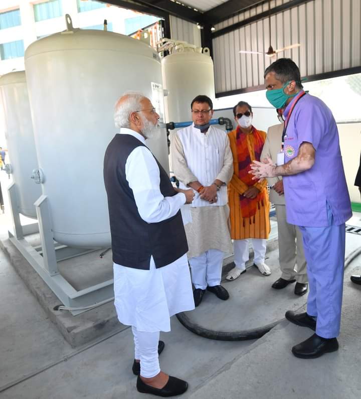 एम्स ऋषिकेश से देश के सभी जिलों में अब पीएसए ऑक्सीजन संयंत्र चालू हो गए हैं। 1 FB IMG 1633669832760