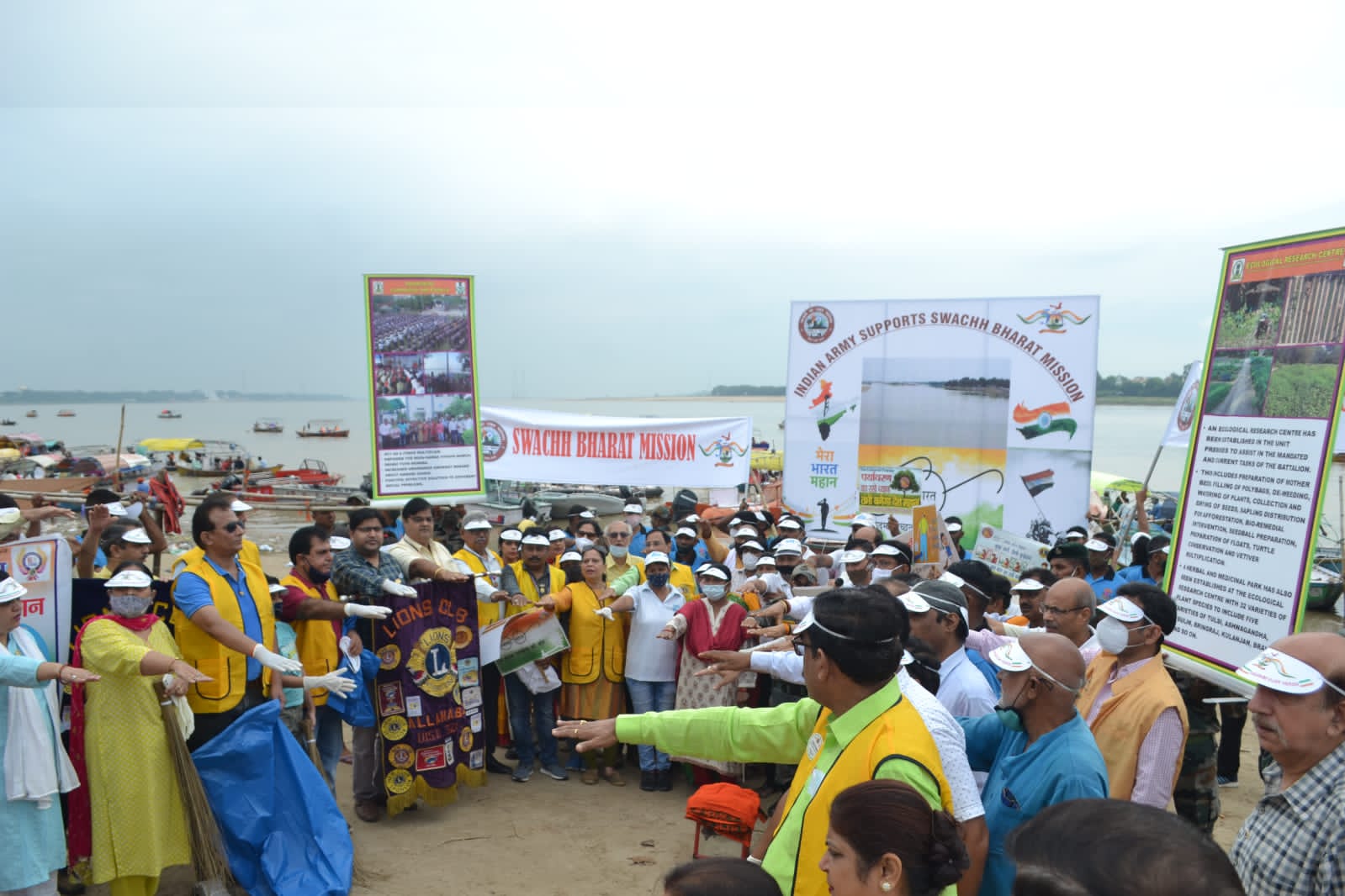 Maha Swachhata Abhiyan, Sangam Prayagraj, अनामिका चौधरी के नेतृत्व में प्रयागराज संगम क्षेत्र में महा स्वच्छता अभियान