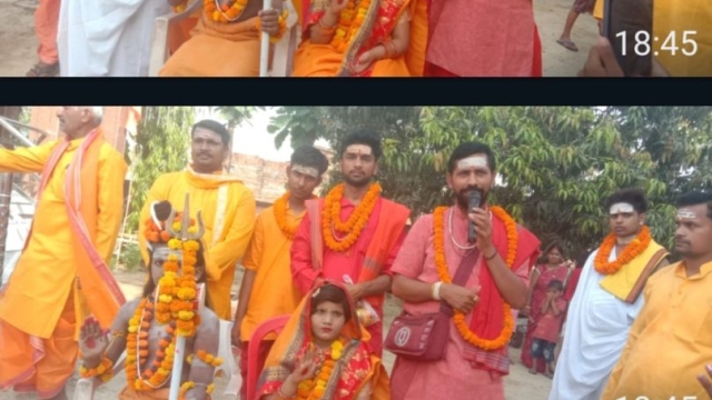 रस्तीपुर ग्राम में शिव प्रतिष्ठा में निकली भव्य बारात