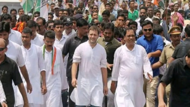 राहुल गांधी कांग्रेस नेताओं के साथ पैदल ही जाएंगे ED ऑफिस