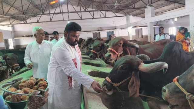 विहंगम योग संस्थान द्वारा संचालित सद्गुरु सदाफल देव आदर्श गोशाला , बहादुरपुर, चास, बोकारो में संत प्रवर श्री विज्ञान देव जी महाराज का शुभागमन ।