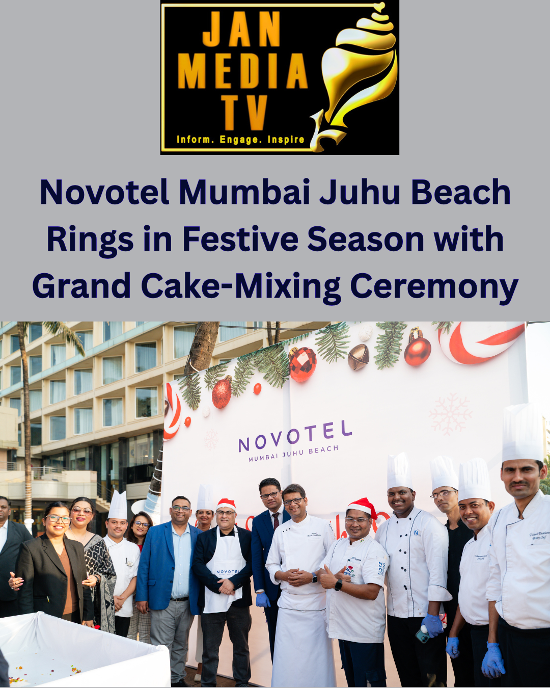 Novotel Mumbai Juhu Beach Rings in Festive Season with Grand Cake-Mixing Ceremony